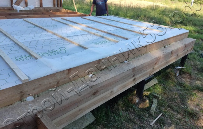 4 Каркасно-щитовой дом Д-59, 6x6м, 69.8 М², Московская область, Шаховской район, деревня Рябинки (2)